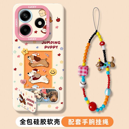 适用于红米note14手机壳带镜子款