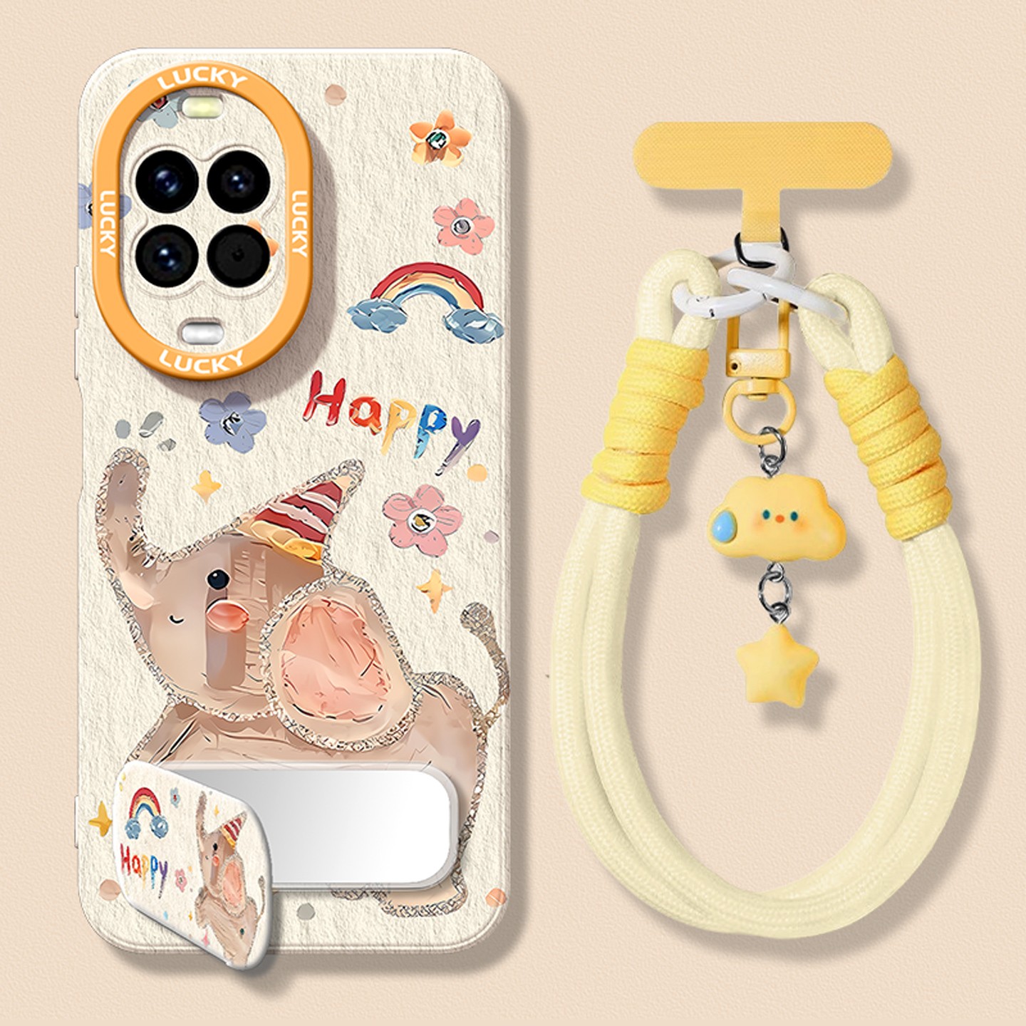 适用于华为手机壳网红款小象后盖