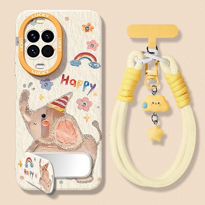 适用于华为手机壳网红款小象后盖