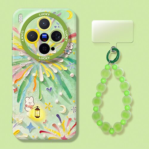 适用于vivox300s手机壳烟花兔子