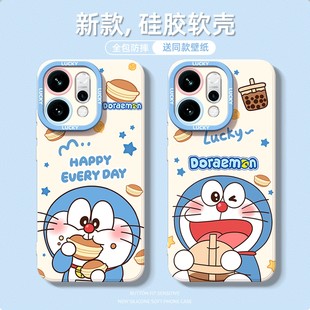 哆啦A梦适用于OPPOfindx9手机壳新款 x6全包镜头防摔OPPO后盖保护套 女生FINDX9带挂绳手链x8ultra可爱卡通x7