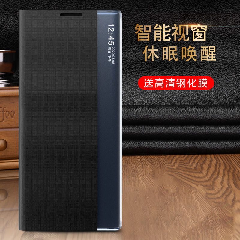 适用三星s25+手机壳翻盖式皮套GalaxyS25保护套透明休眠视窗5g磁吸支架全包防摔s25ultra超薄外壳商务男女款