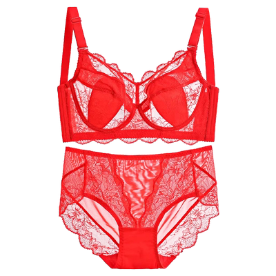 本命年红色兔耳朵大胸显小内衣