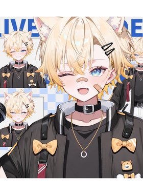 live2d虚拟主播成品橙汁小猫偶像男皮套直播虚拟形象设计虚拟主播