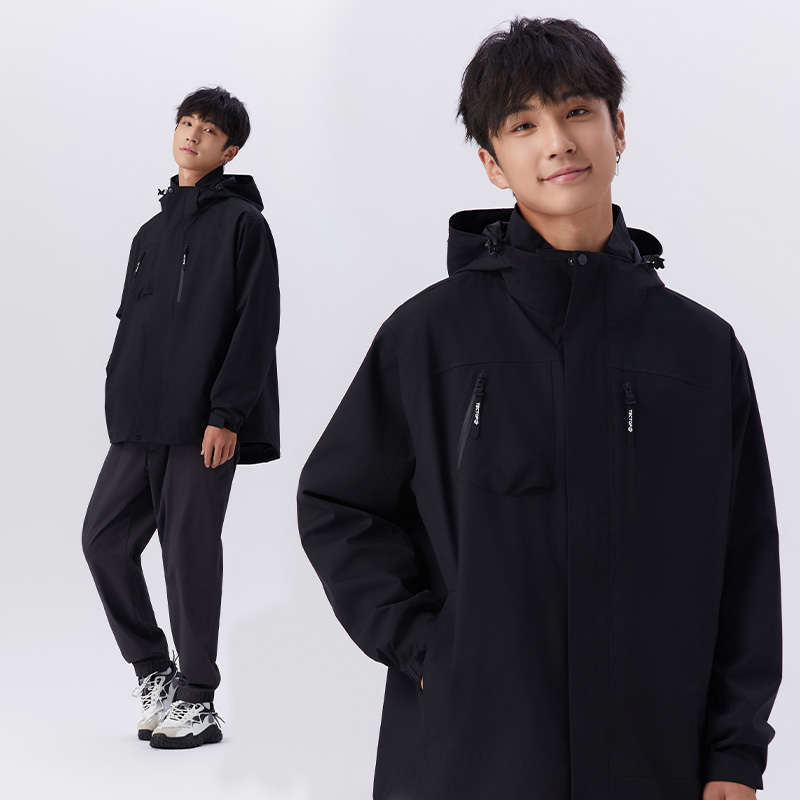 探拓户外春秋季情侣款单层冲锋衣防风保暖登山服徒步透气风衣外套