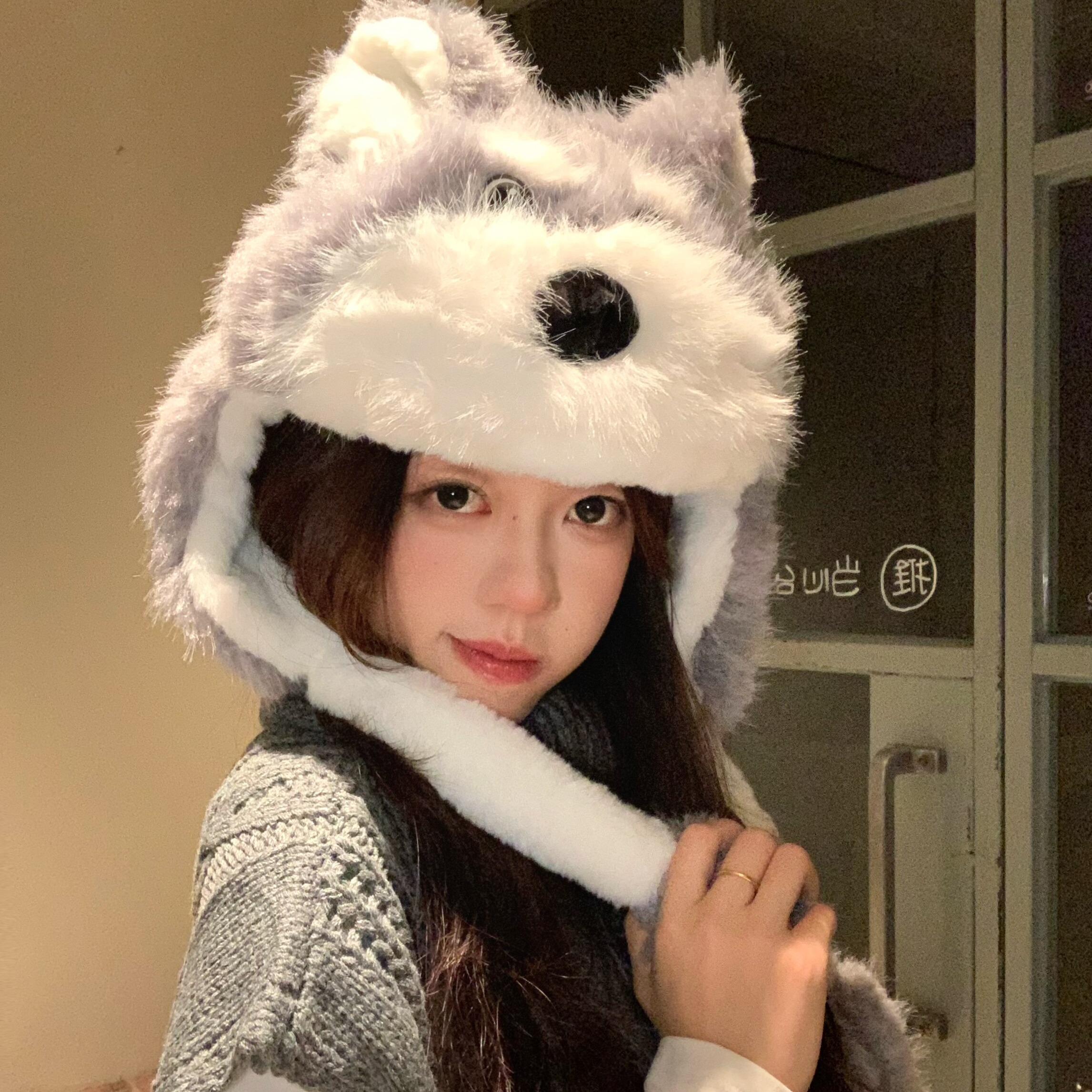 GN原创高级哈士奇“耳朵会动”帽