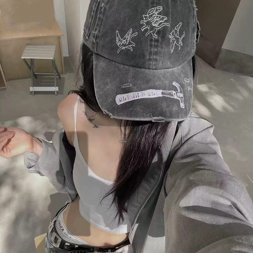 GN韩版ins小众复古美式鸭舌帽