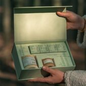 竹子香薰蜡烛礼盒套组卧室内家用持久小众高级香氛送女生日礼物