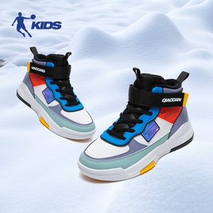 【清仓款】乔丹男童棉鞋保暖加绒运动鞋防滑儿童跑步鞋篮球鞋正品