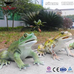 仿真动物青蛙模型制作大型商场游乐园景区活动装 饰品玻璃钢摆件