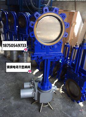 PZ973H/X/F-10C铸钢电动对夹刀型闸阀DN50 65 80 100 125 150 200
