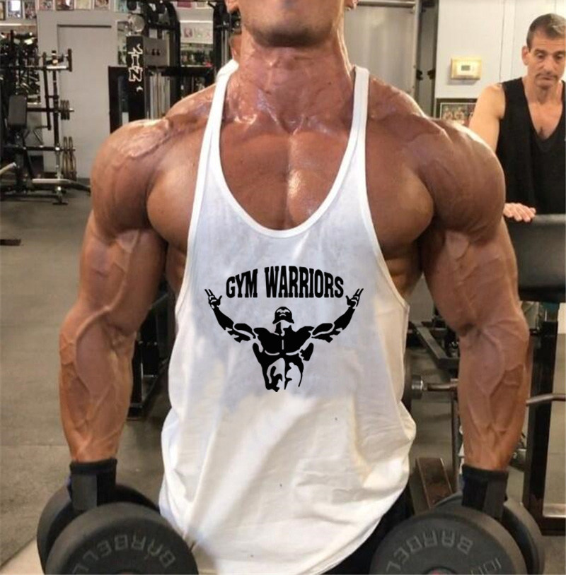 gym运动背心夏季休闲健美健身衣时尚肌肉训练服细肩带工字型t恤男