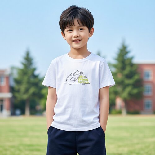 Abckids男童纯棉印花短袖T恤