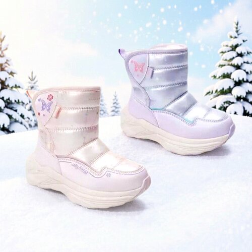 Abckids女童保暖防滑雪地靴