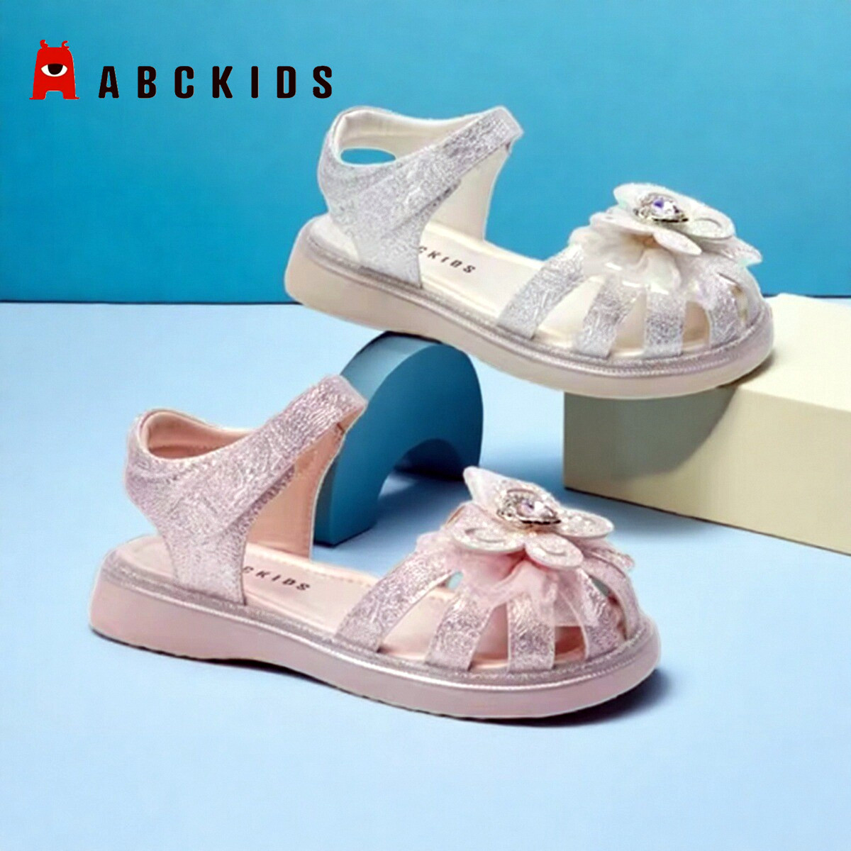 商场同款Abckids童鞋2025夏季新款儿童公主鞋包头凉鞋女童休闲鞋