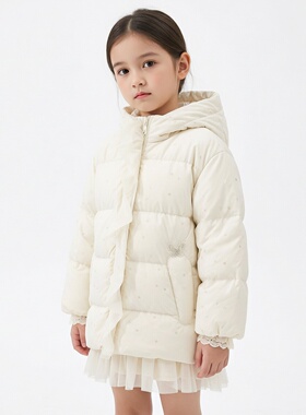 商场同款abckids童装冬季新款女童宝宝加厚保暖羽绒服F351209206