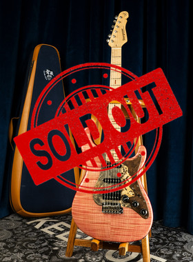 声藏blue Sugi SGZ日本产电吉他樱花粉色