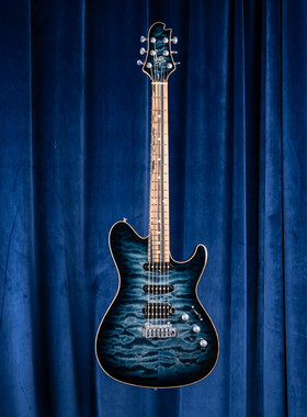 声藏blue日产Sugi DH496电吉他全新现货蓝色渐变枫木贴面半空心