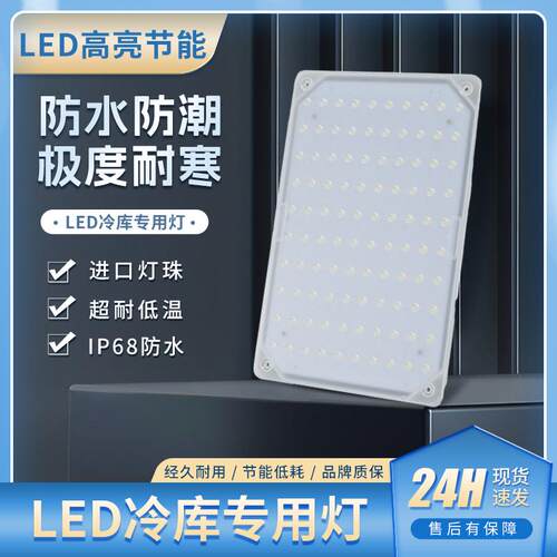 冷库LED专用灯30W-70W长方形耐低温防爆防潮防水吸顶灯三防灯智控