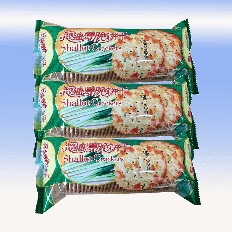 嘉士利葱油薄脆饼干163g香葱饼咸味食品零食代餐早餐