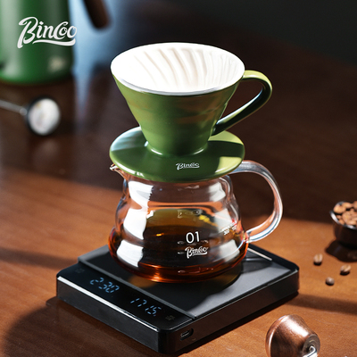 BinCoo小螺旋纹滤杯手冲套装
