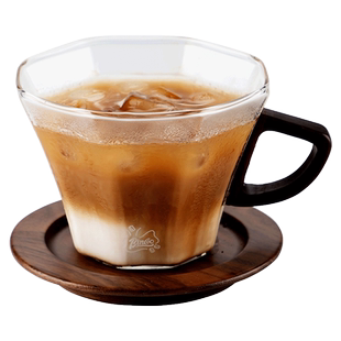 bincoo咖啡杯玻璃高档精致杯子高级高颜值男士精致透明拉花杯女生