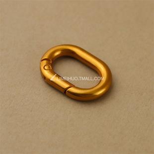 古金色包包配件挂钩挂扣钥匙扣配件椭圆弹簧扣蛋扣包包饰品连接扣