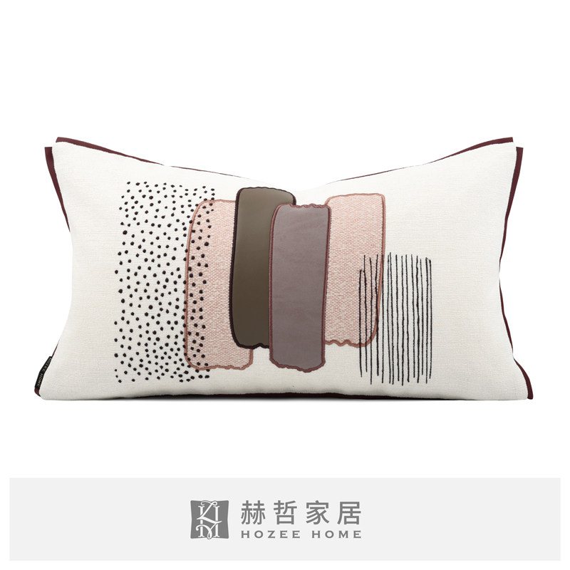 北欧ins轻奢风样板间抱枕套沙发客厅现代床上长条定制靠腰枕垫包,居家布艺,靠垫/抱枕,淘宝优惠券,粉丝福利购,淘宝优惠卷