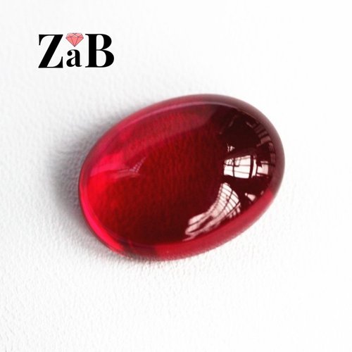 红宝石裸石缅甸鸽血红戒面椭圆形平底素面裸石戒指吊坠两用珠宝