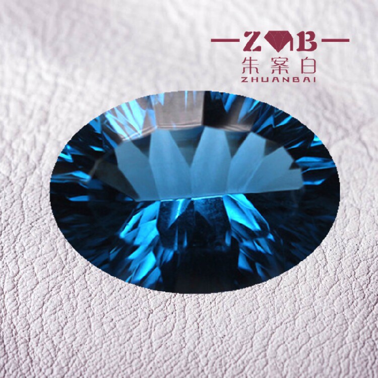 人气伦敦蓝宝石蛋形10x14mm戒指戒面裸石珠宝奇石女神奢华主石