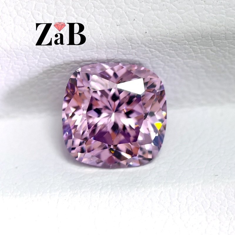 阿盖尔粉肥正方枕形裸石高碳钻玫粉钻裸钻未镶嵌戒指戒面彩宝主石