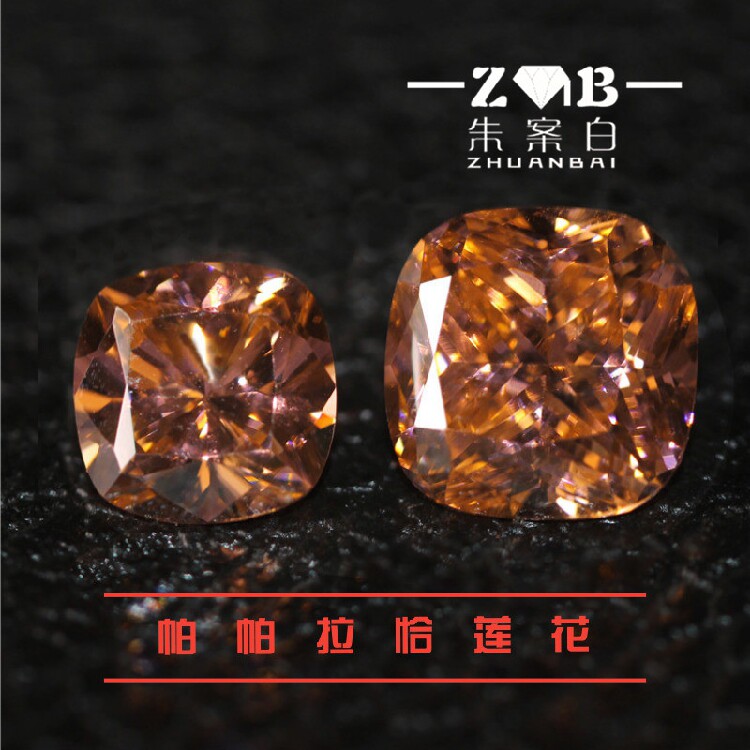 帕帕拉恰莲花裸石透亮橙色芬达石恒久之星设计师原创戒指戒面配钻怎么样,好用不?