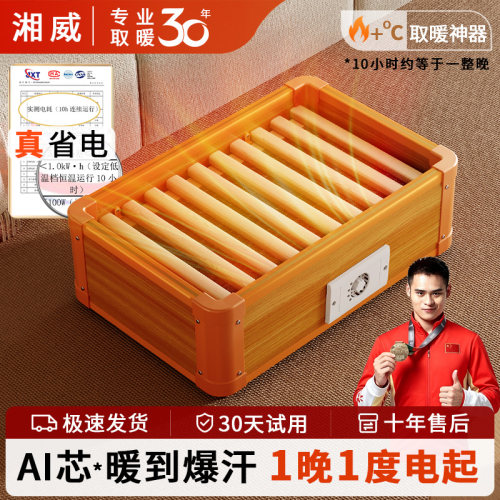 办公室暖脚神器电暖暖脚保暖热脚神器恒温温控省电桌下工位电火桶