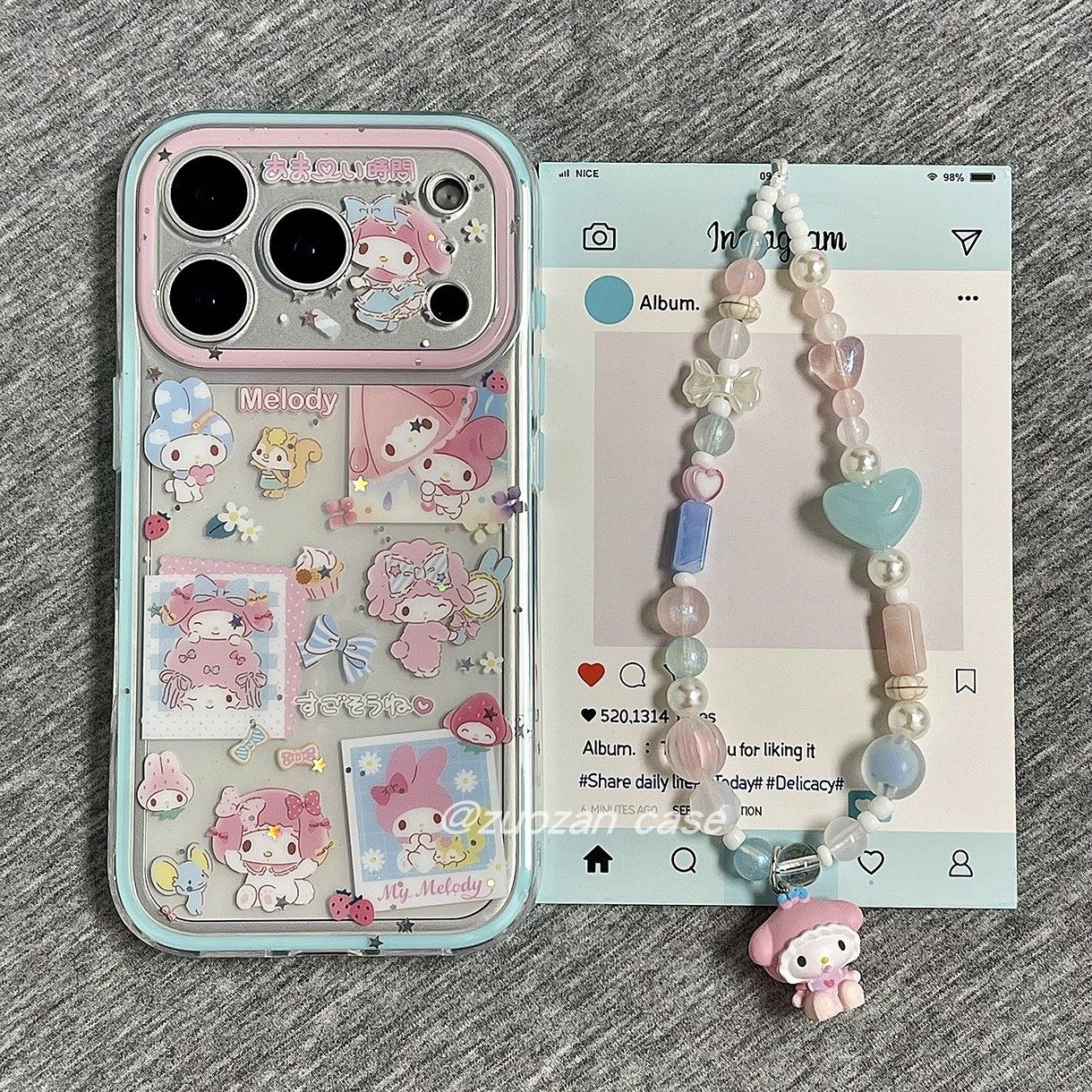 苹果17pro卡通美乐帝双层手机壳