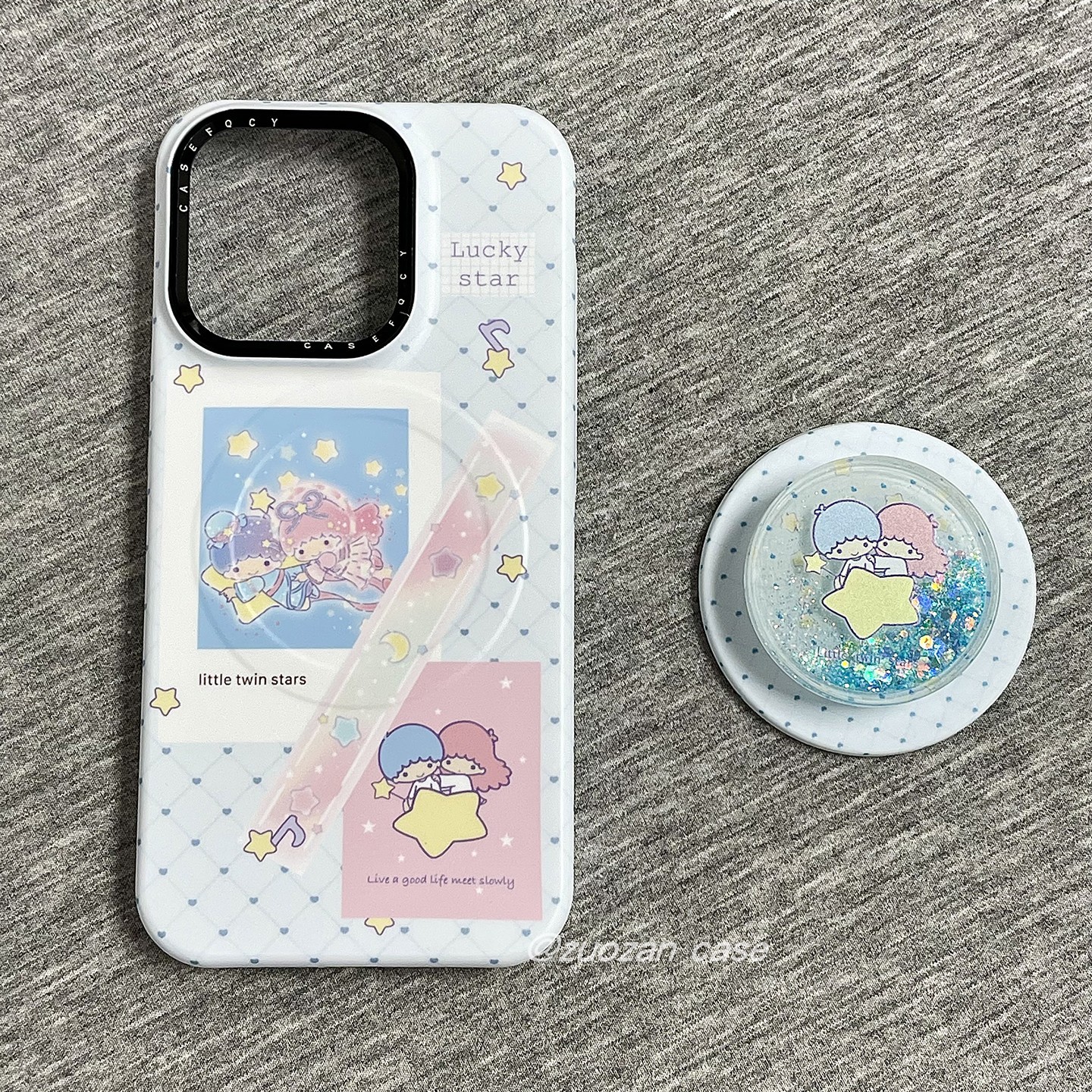 磁吸ins韩风韩风清新波点双子星适用苹果16手机壳iphone15pro新款14女13带支架16promax菲林磨砂硬壳小众创意