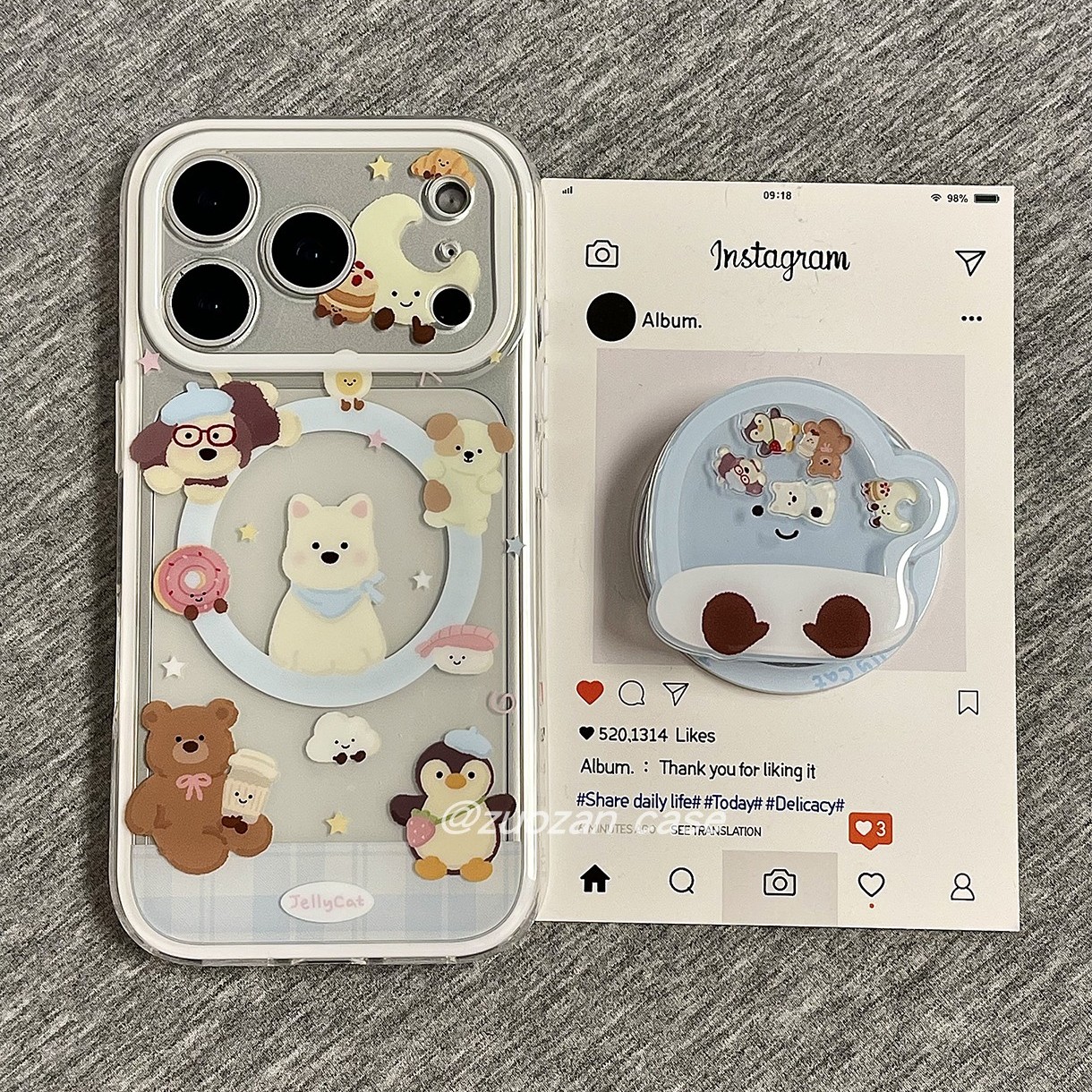 苹果17pro卡通雪人磁吸手机壳