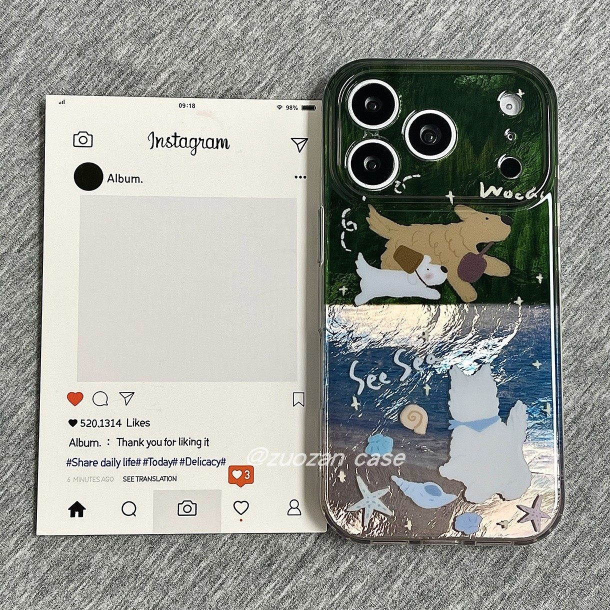 ins韩风夜景拼接看海小狗适用苹果17promax手机壳iphone16pro新款15高级感14双层13女17全包防摔保护套pm小众,3C数码配件,手机保护套/壳,淘宝优惠券,粉丝福利购,淘宝优惠卷