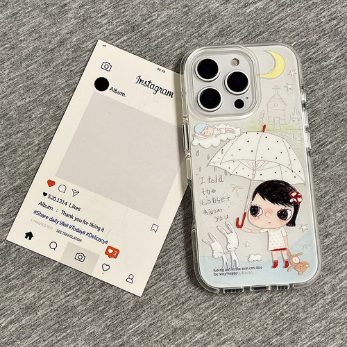 苹果16pro卡通奈良气囊手机壳