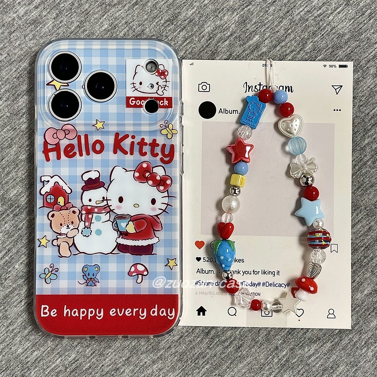 苹果17pro卡通双层KT猫手机壳