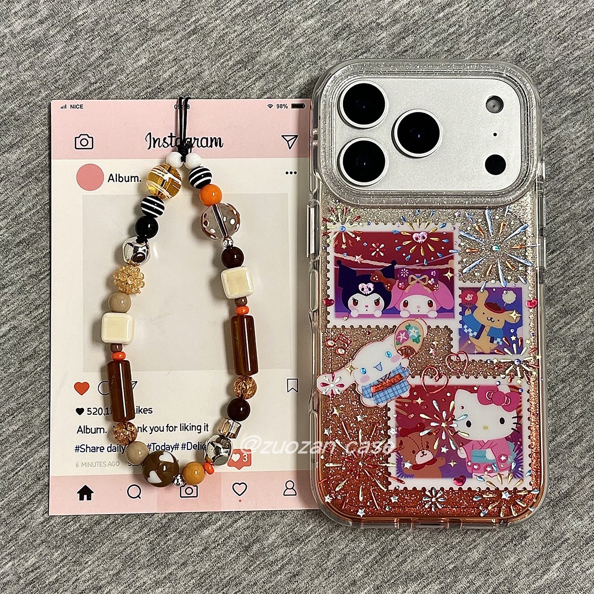 苹果17pro卡通KT猫双层手机壳