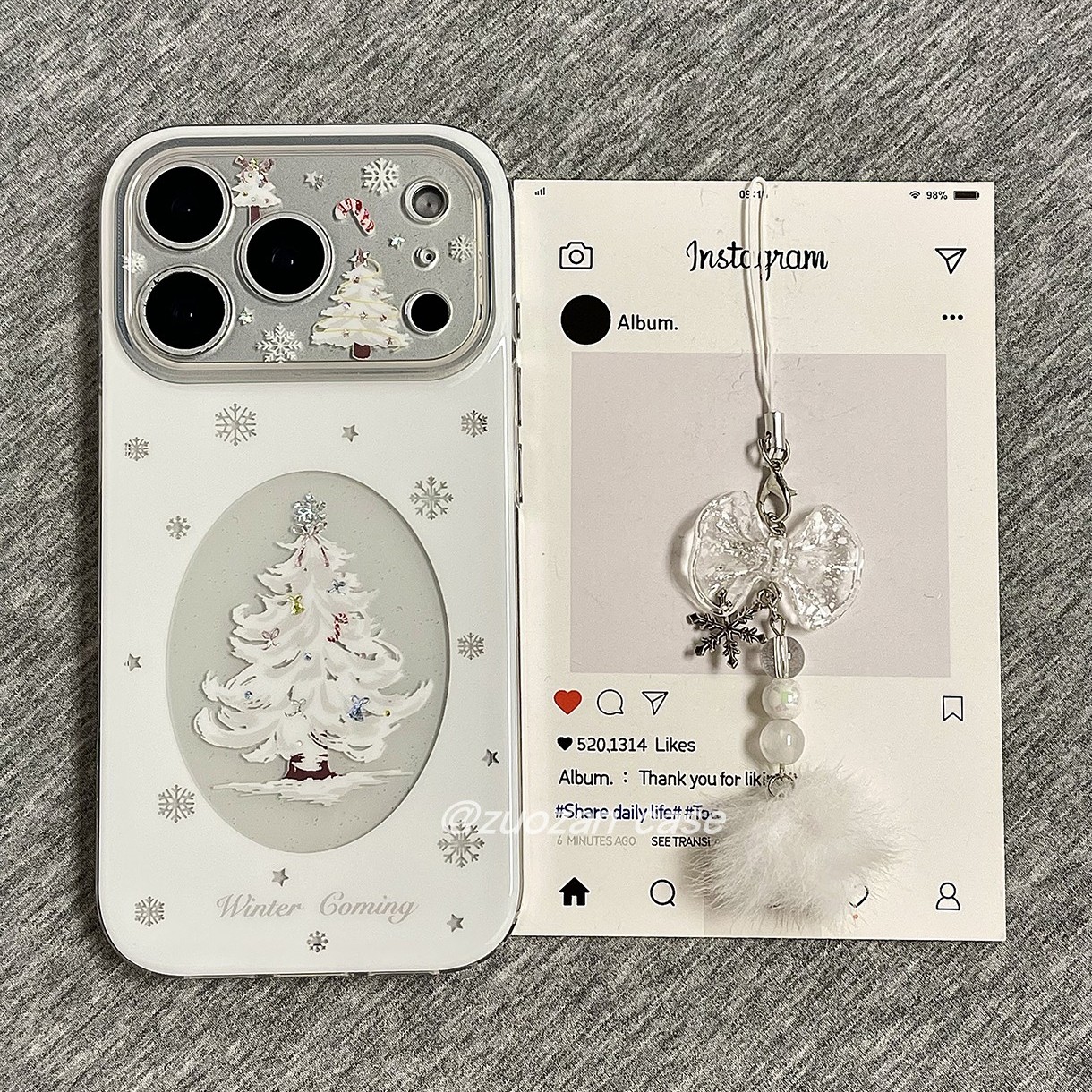 苹果17pro卡通圣诞手机壳