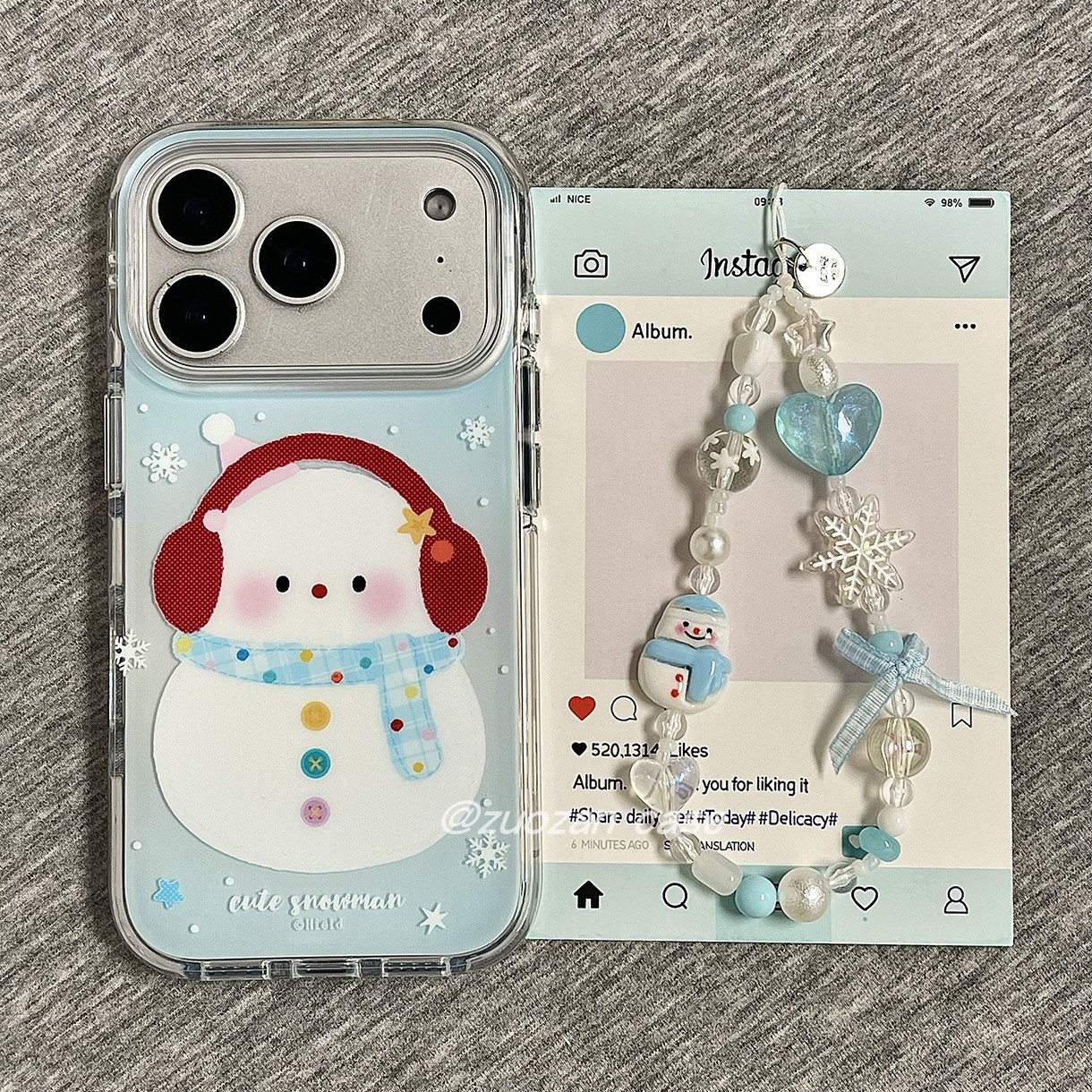 苹果17pro耳机小人双层手机壳