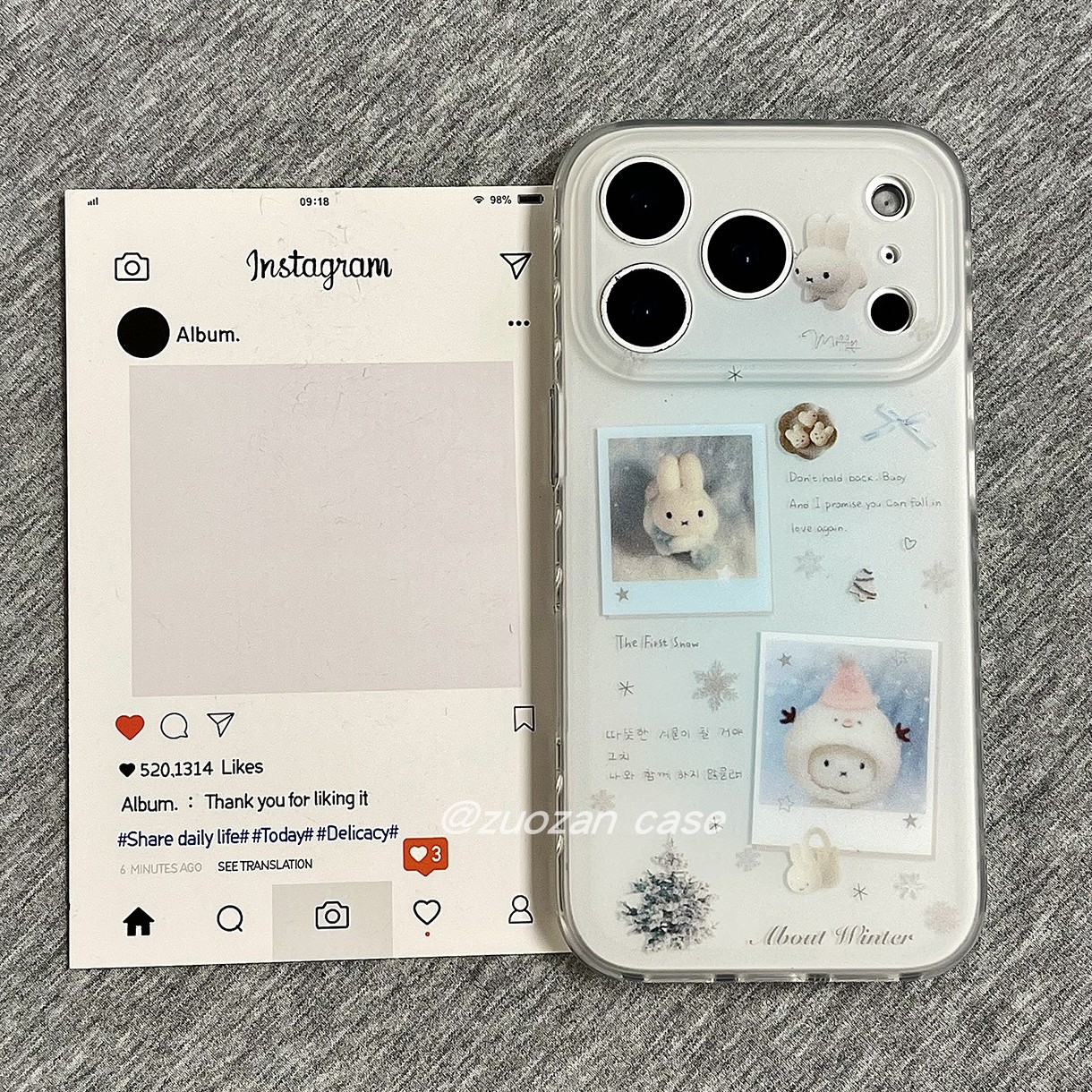 苹果17pro米菲兔子双层手机壳