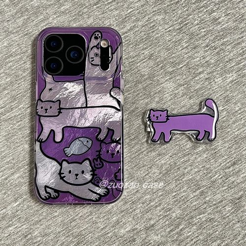 苹果15搞怪猫咪手机壳