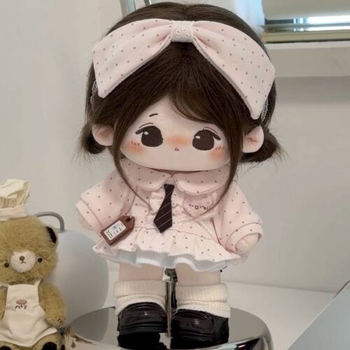 20cm新品1990s系列娃衣“悄悄话小套装”蝴蝶结套装棉花娃娃衣服