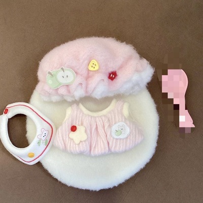 春日新品10cm棉花娃娃连体换装