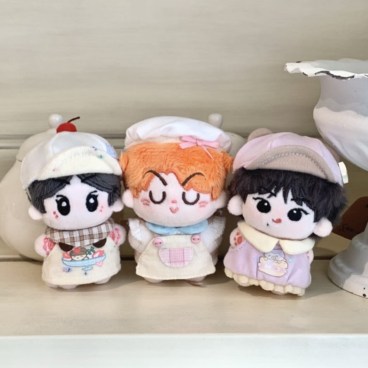 5cm7cm8cm春日新品可爱甜美 甜品系列 娃衣套装棉花娃娃配饰着替图片