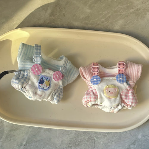 10cm小动物系列背带裤套装