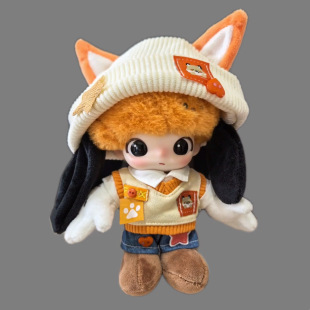 甜橙狐影 DIMOO玩偶高飞布鲁托搪胶公仔15cm衣服换装可爱娃衣套装