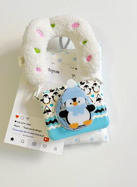 ins可爱圣诞企鹅适用于华为purax手机壳小折叠适用于小米mixflip2磁吸硬壳适用于三星zflip7